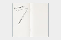 Blackwing x Traveler's Company notebook with blank pages