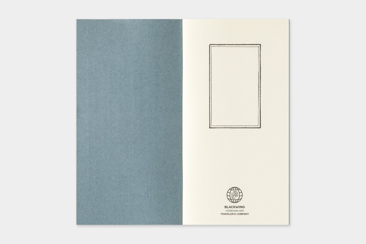 Blackwing x Traveler's Company notebook inside