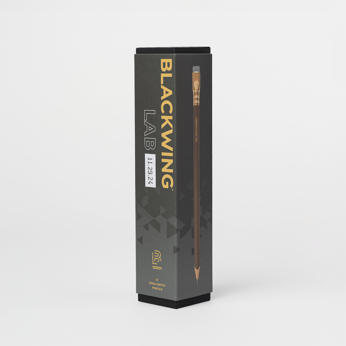 Blackwing Labs 11.29.34, dark grey packaging with gold and white letters