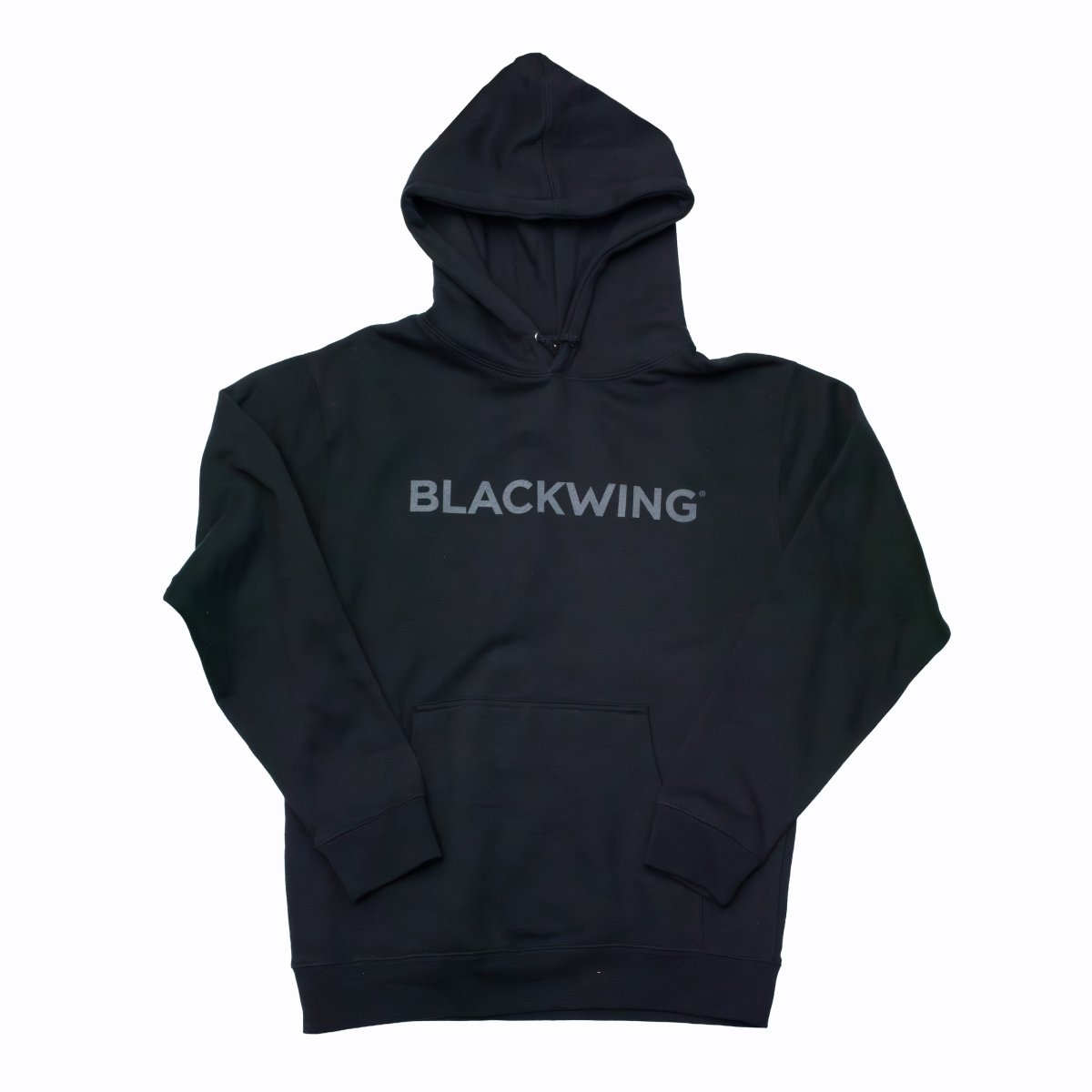 Black Cotton/Polyester Hoodie with Blackwing logo across front chest