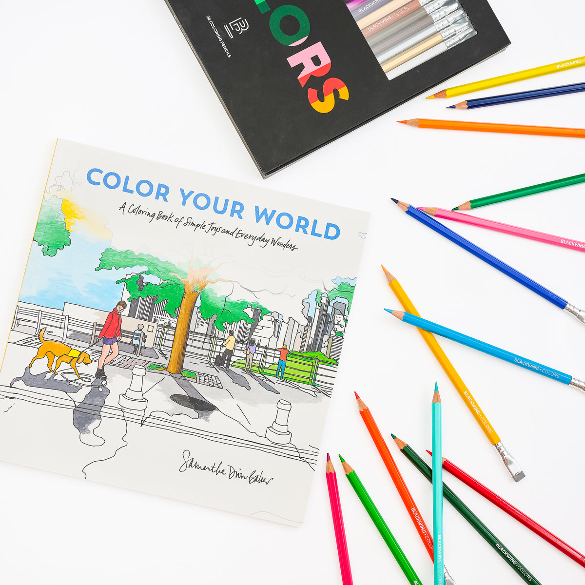 “Color Your World” Bundle (Book + Blackwing Colors - Set of 24)