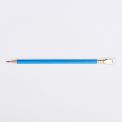 blue pencil with imprint 'THE BETTER ANGELS OF OUR NATURE' on a white background