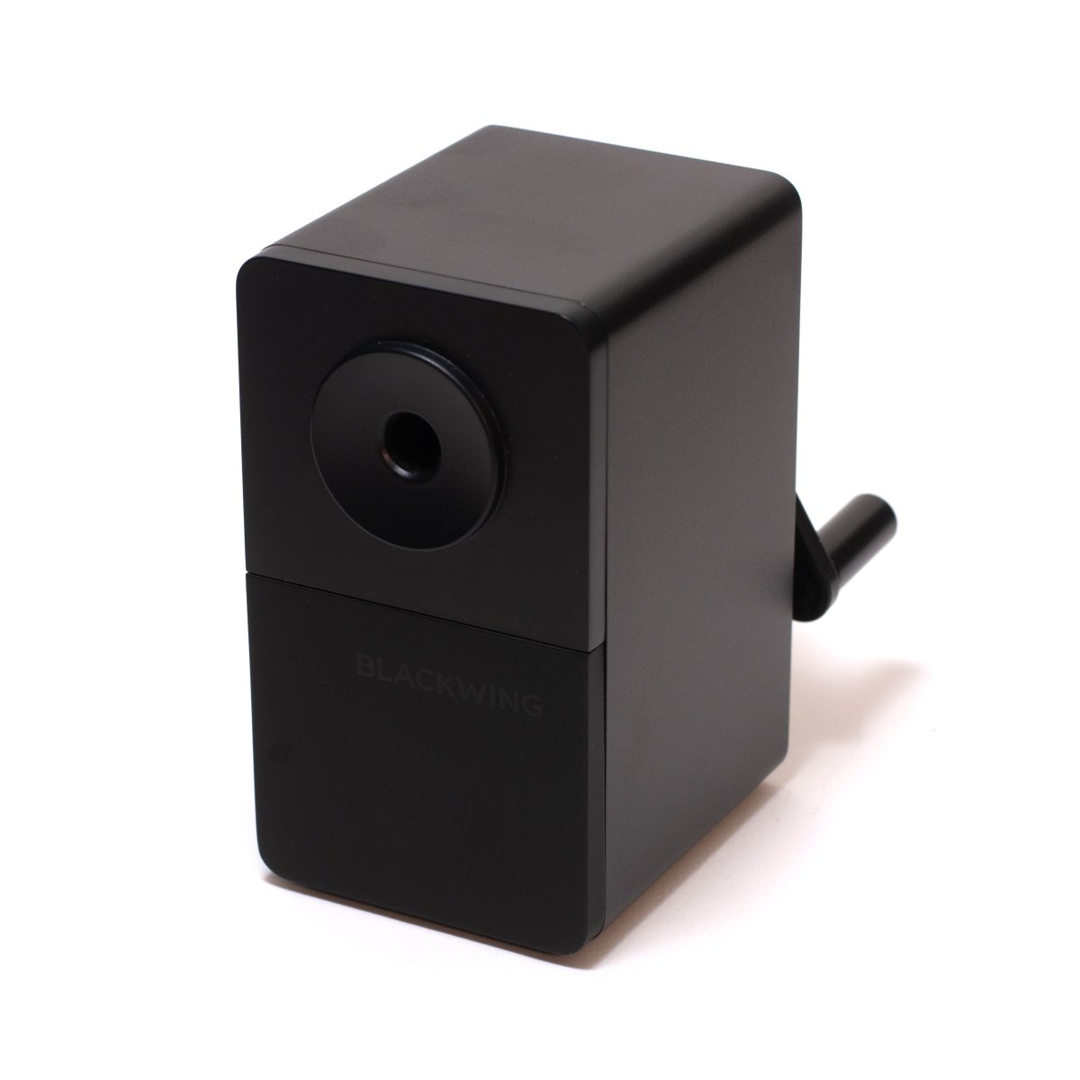 black desktop hand sharpener