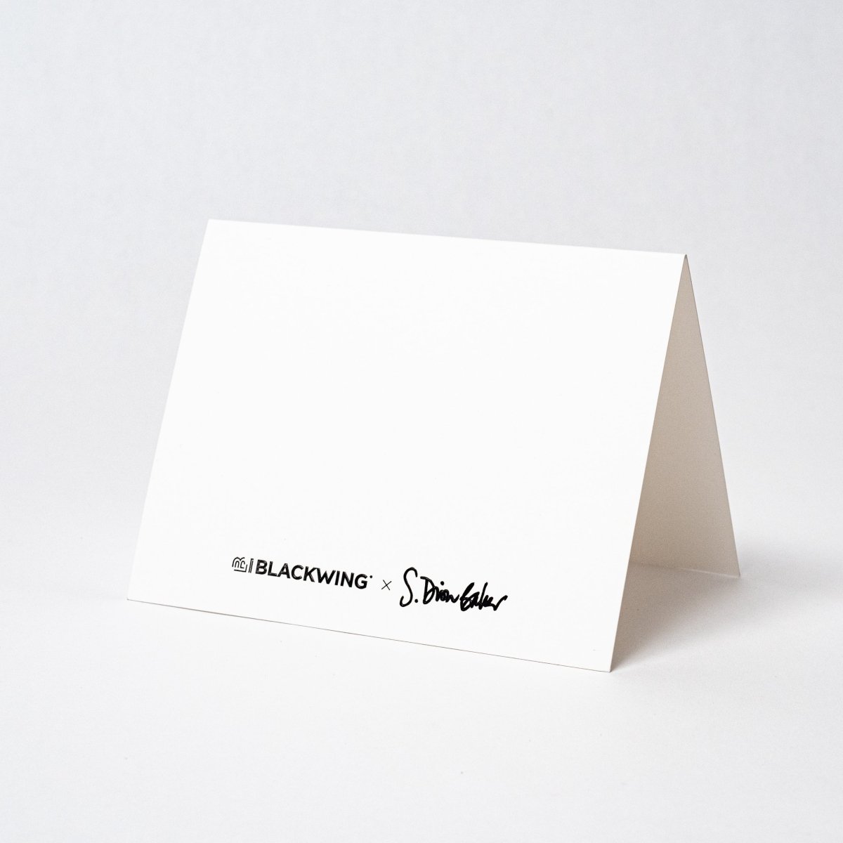 Blackwing Volumes Notecard featuring black writing designed by Samantha Dion Baker.